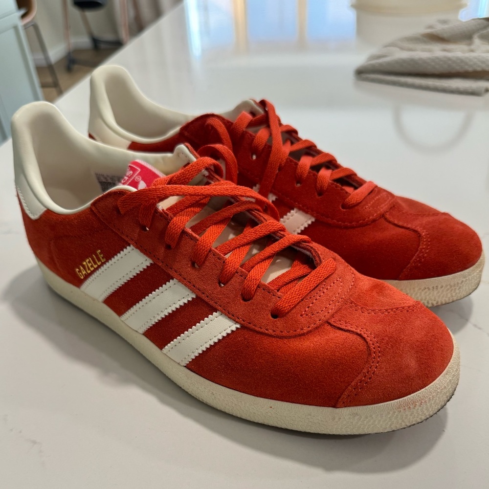 Red Adidas Gazelles